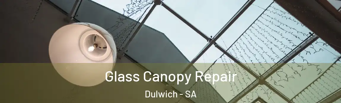 Glass Canopy Repair Dulwich - SA