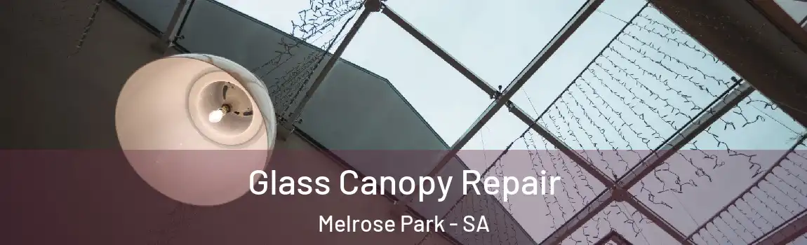 Glass Canopy Repair Melrose Park - SA