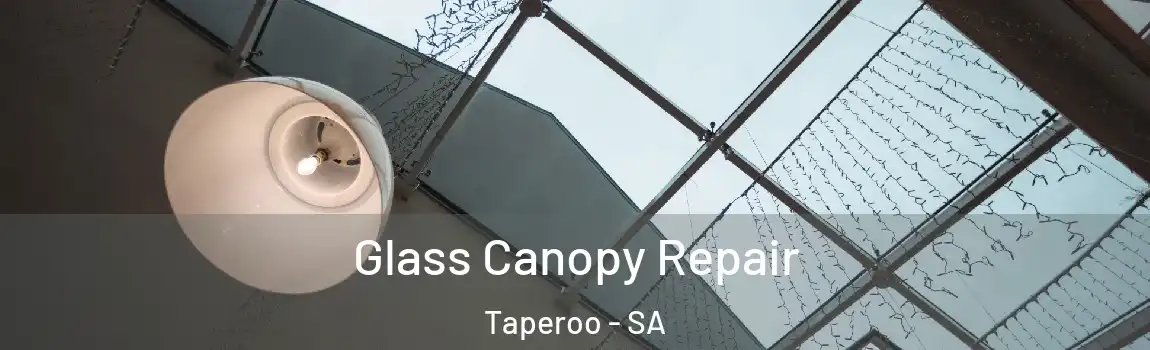 Glass Canopy Repair Taperoo - SA