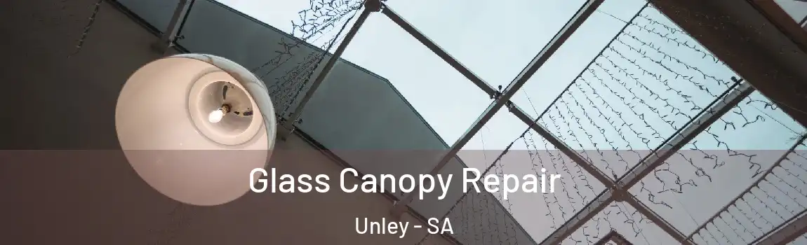 Glass Canopy Repair Unley - SA