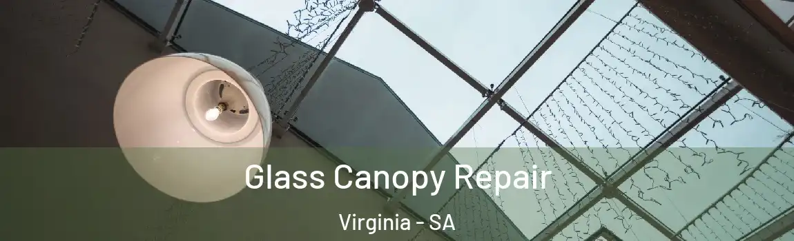 Glass Canopy Repair Virginia - SA