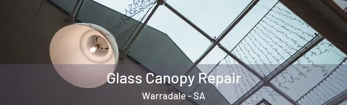 Glass Canopy Repair Warradale - SA