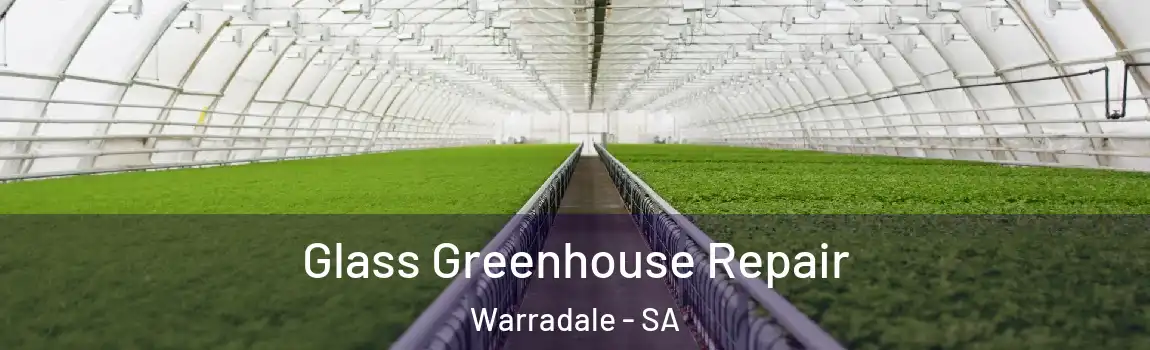 Glass Greenhouse Repair Warradale - SA